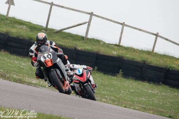 Darryl opening the KTM's belly - photo courtesy of Wil Collins